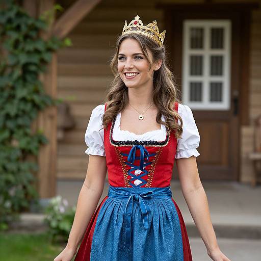 Bavarian Woman in Traditional Dress