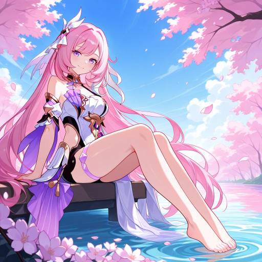 Elysia in Cherry Blossom Wonderland