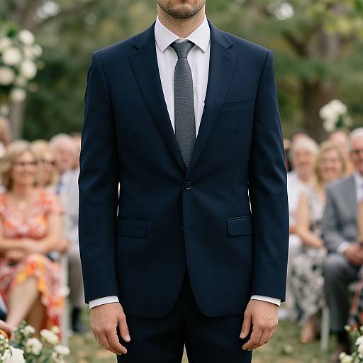 Elegant Wedding Guest in Suit