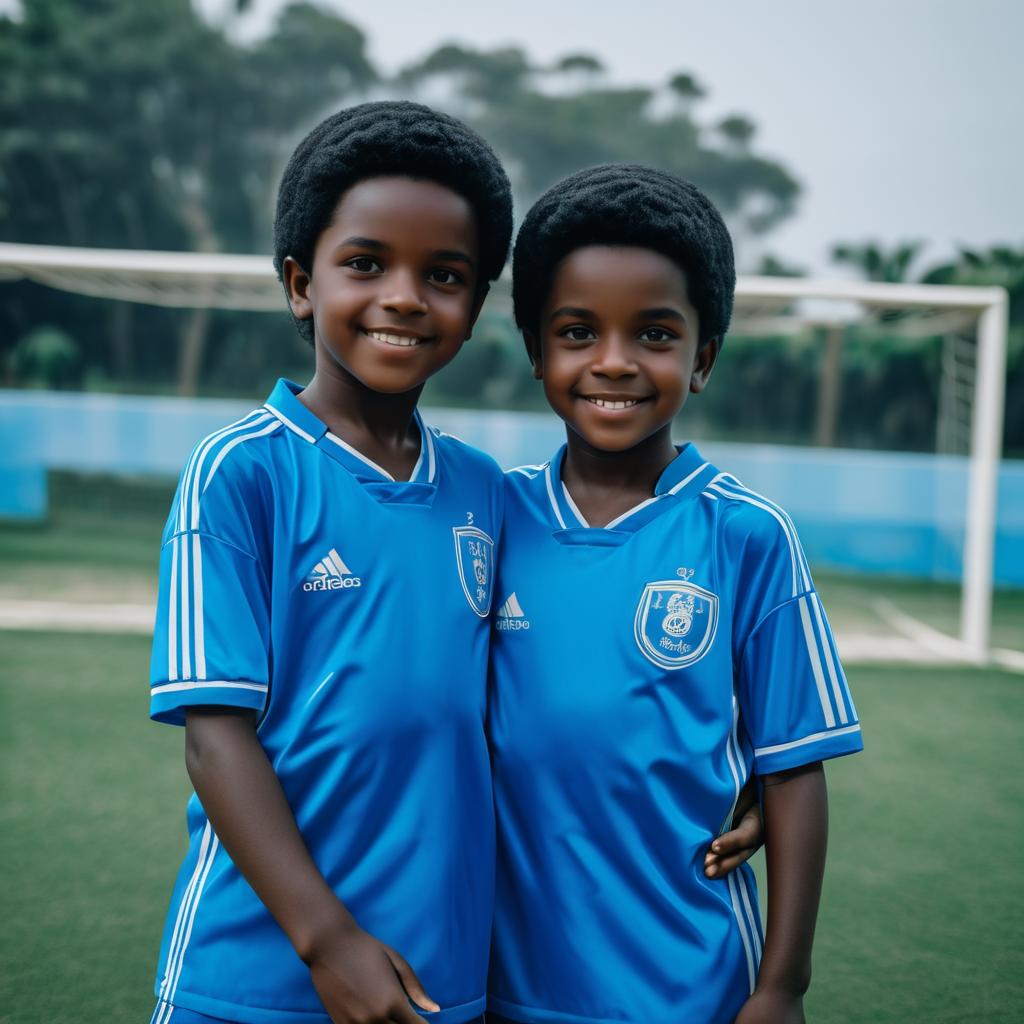 Brothers in Blue: Soccer Bonding Moment