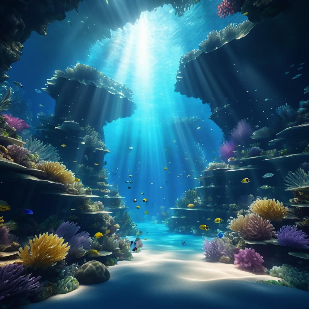 Photorealistic Underwater Cave Adventure