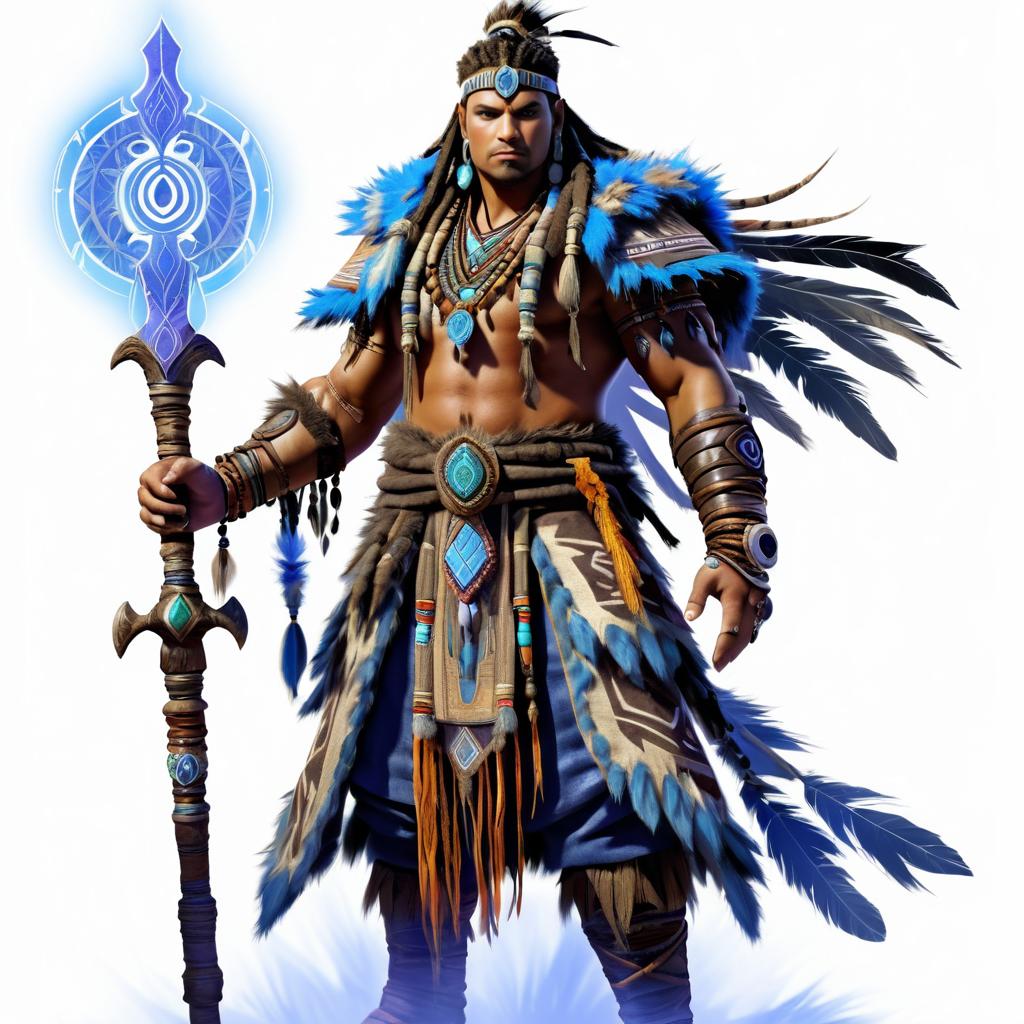 Mystical Shaman Concept Art in Warcraft Style