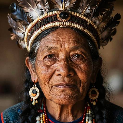 Photorealistic Portrait of Native Elder