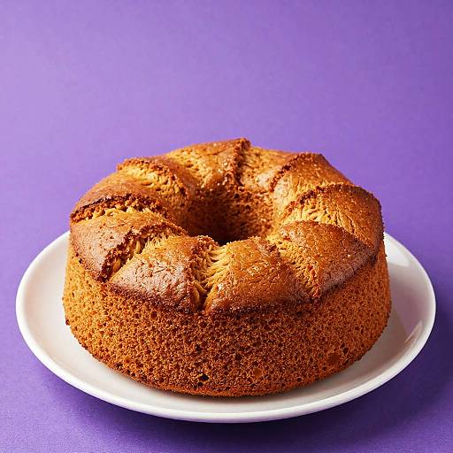 Golden-Brown Coffee Cake on Plate