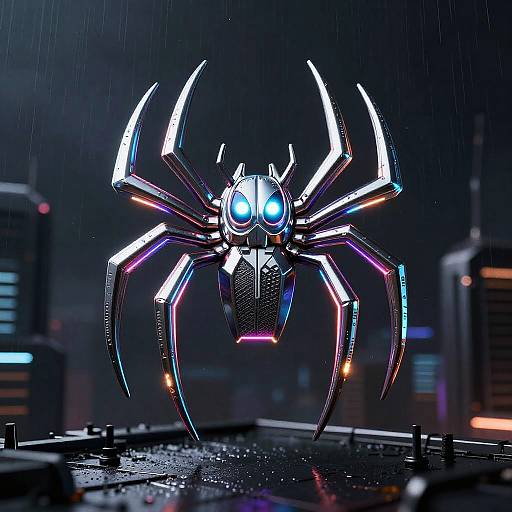 Cybernetic Spider Emblem Design