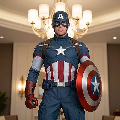Funny Captain America Costume Scene