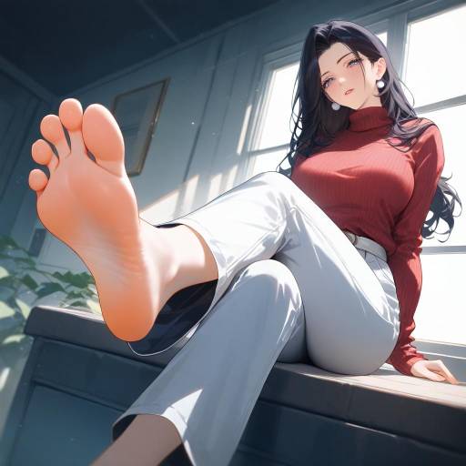 Barefoot Beauty in Neon Genesis Evangelion