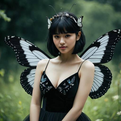 Dark Fairy Aesthetic with Insect Wings