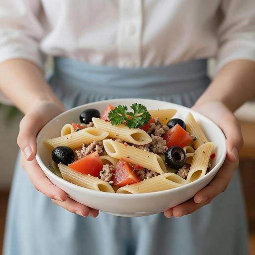 Delicious Penne Pasta Salad Photography