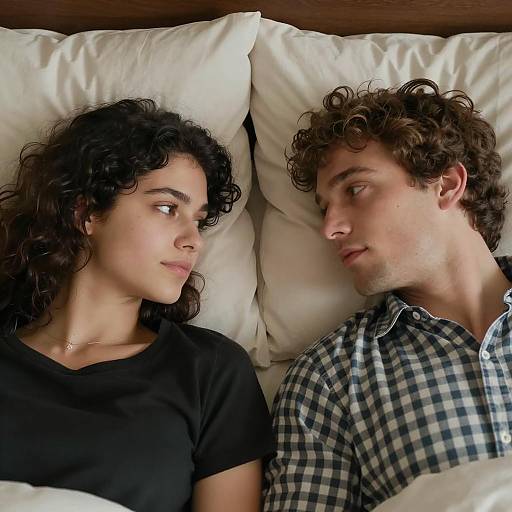 Intimate Moment Between Two People