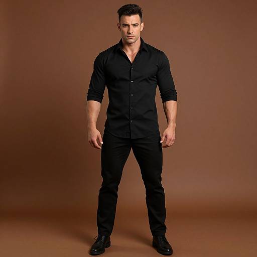 Confident Muscular Man Portrait