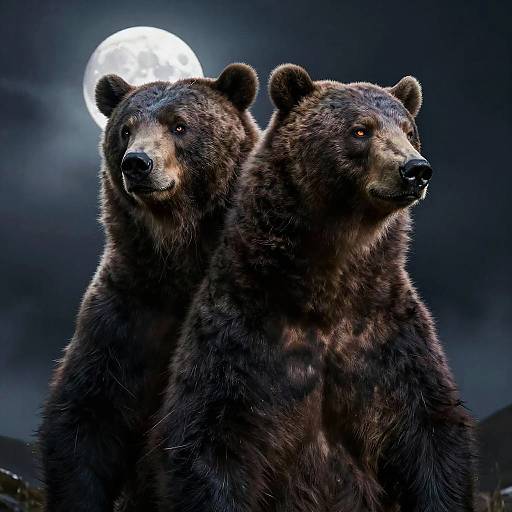 Two-Headed Bear in Dark Fantasy