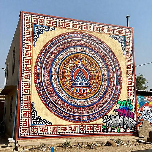 Punjabi Mural Urban Cultural Fusion
