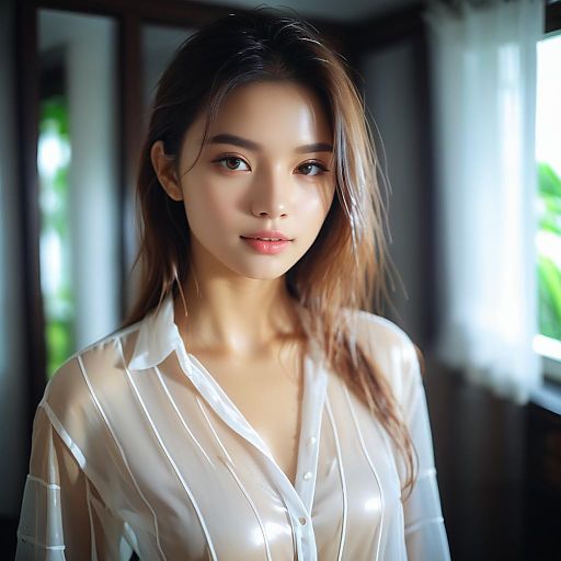 Intimate Portrait of a Young Woman