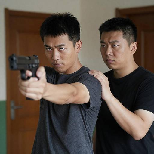 Intense Standoff in Indoor Setting