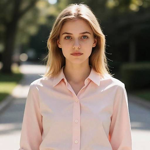 Radiant Young Woman in Nature