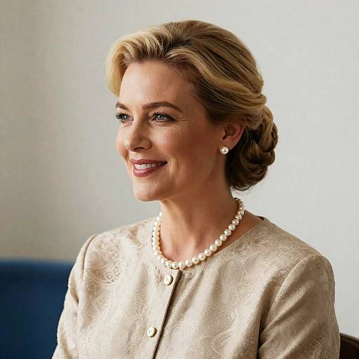 Elegant Portrait of a Smiling Woman