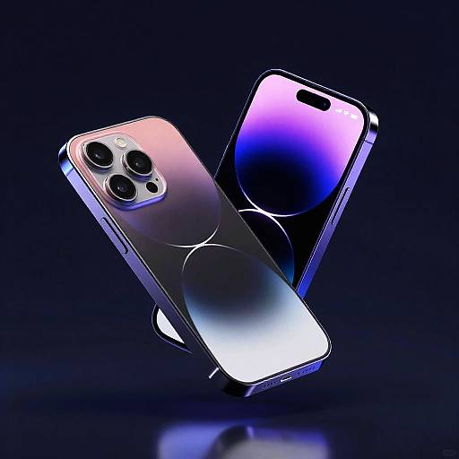 iPhone 15 Neon Floating Close-Up