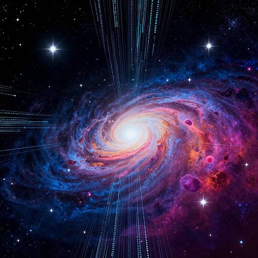 Cosmic AI-Themed Album Covers