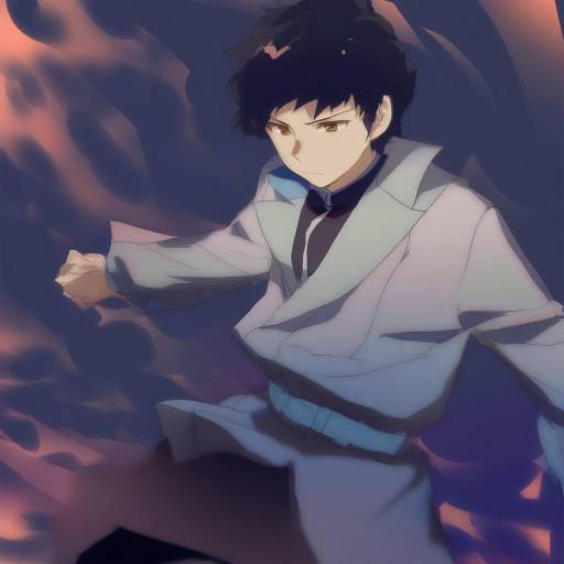 Illustration of Abe takakazu, kuso miso technique in the style of Lobelia (saclia)