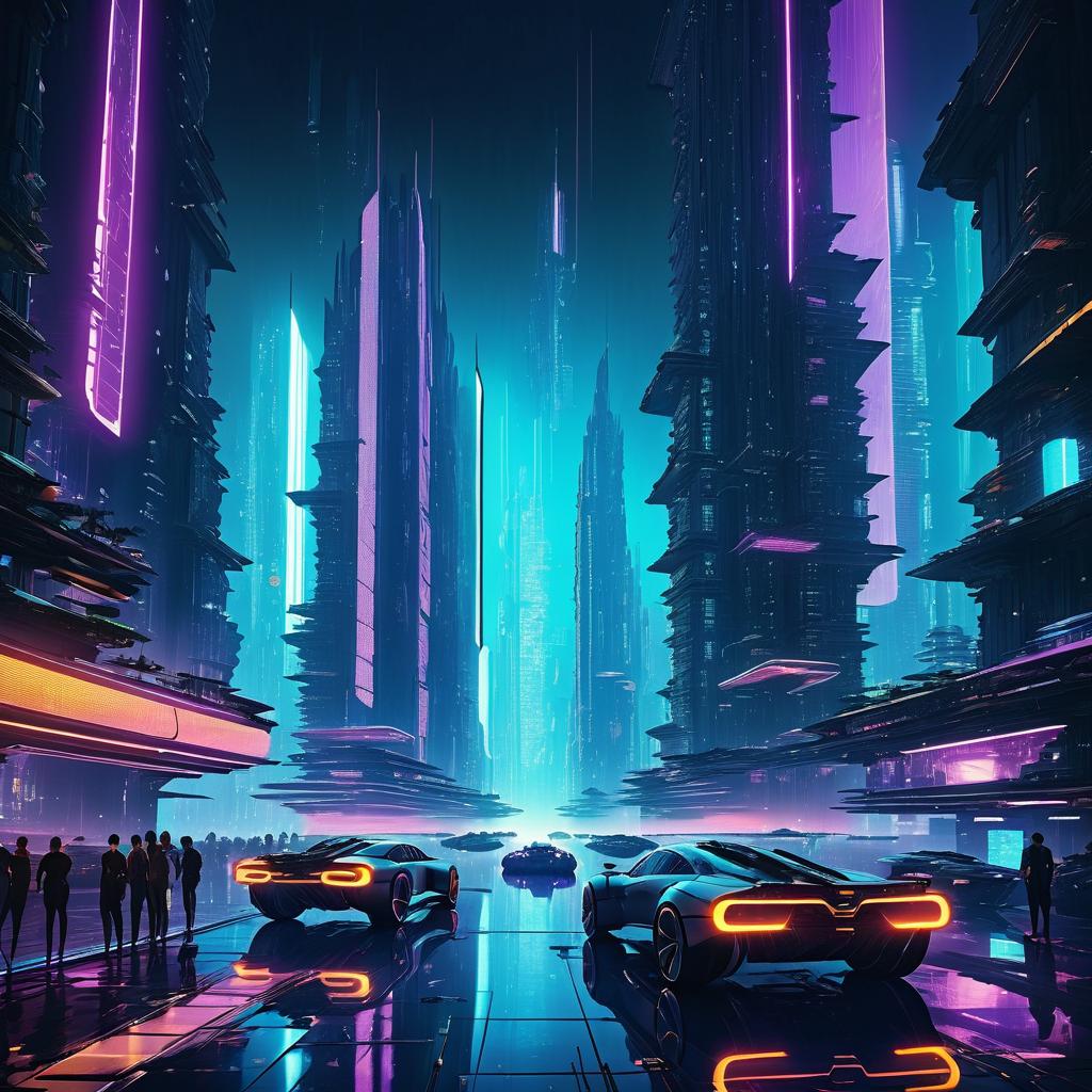 Futuristic Cyberpunk Underwater City Vibes