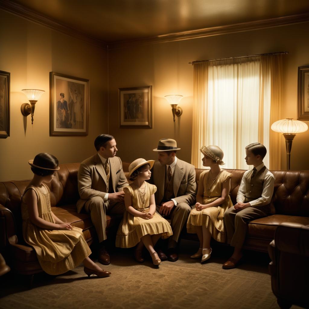 1920s Jazz Age Family in Captivity