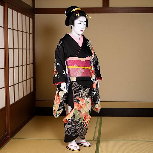 Kabuki Actor in Traditional Kimono