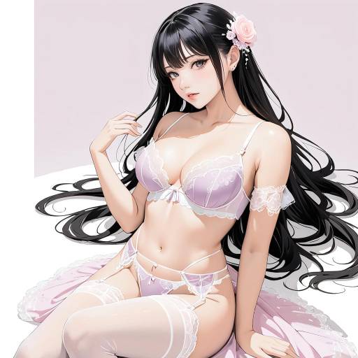 Beautiful Cowgirl in Lingerie Portrait Beautiful Cowgirl in Lingerie Portrait