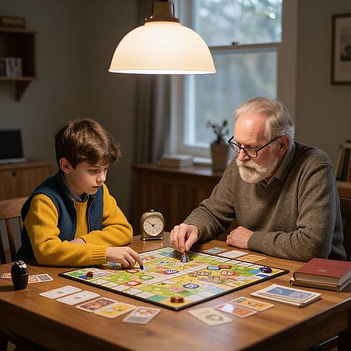 Cozy Game Night Across Generations