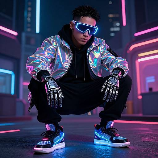 Futuristic Hip-Hop Rapper Outfit