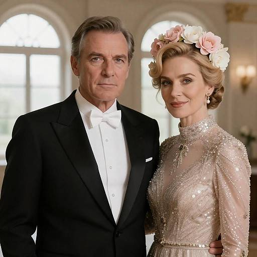 Elegant Couple in Formal Attire