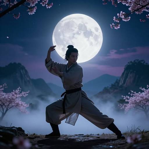 Full Moon Warrior Martial Arts Scene