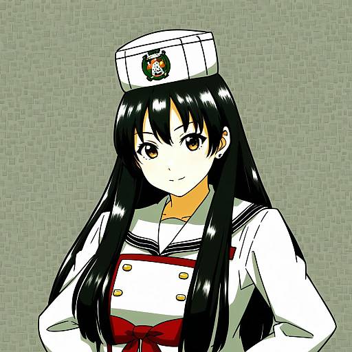 Illustration of Murakami (girls und panzer), girls und panzer in the style of Nishimata aoi