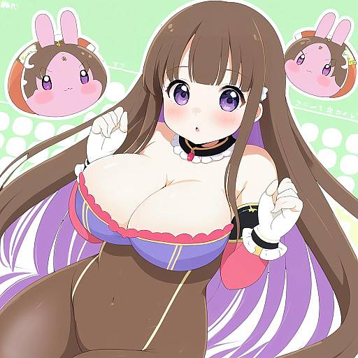 Illustration of Aoi kimi, kyoukaisenjou no horizon in the style of Saku usako (rabbit)