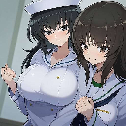 Illustration of Murakami (girls und panzer), girls und panzer in the style of Ruteko (ruko220)