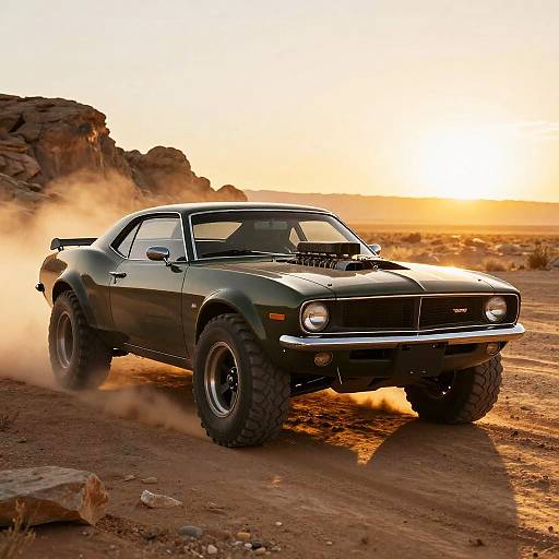 Widebody Muscle Car Desert Chase