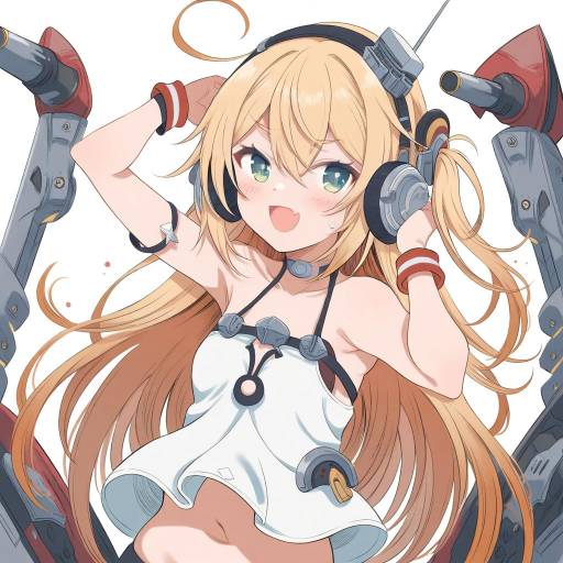 Illustration of Albacore (azur lane), azur lane in the style of Vinhnyu