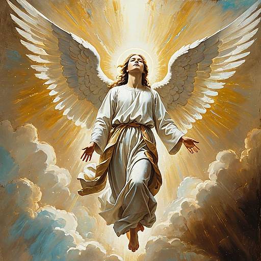 Angel Descending from Heavens