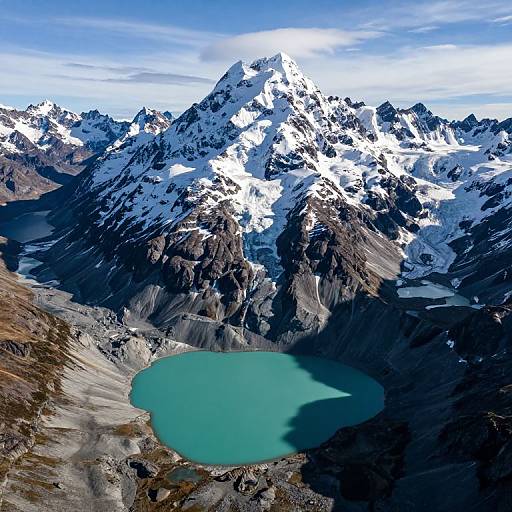 Breathtaking Aerial View of Mt. Cook