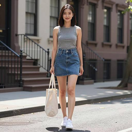 Stylish Victoria's Secret Street Style Portrait