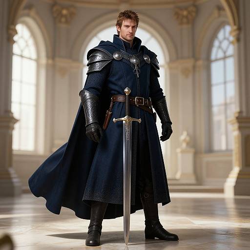 Noble Medieval Fantasy Warrior Portrait