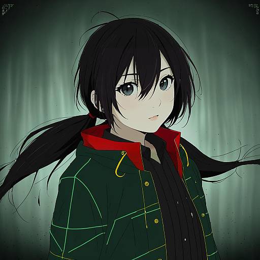 Illustration of Asahina hiyori, kagerou project in the style of Anato finnstark