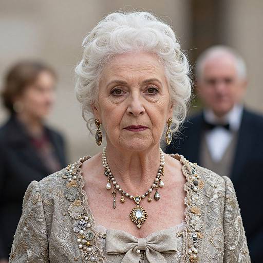 Elegant Elderly Woman Portrait