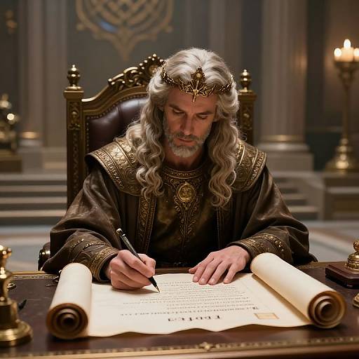 Sci-Fi God Writing Moral Laws