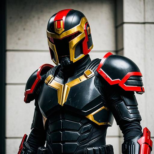 Judge Dredd Inspired Black Armored Cosplay