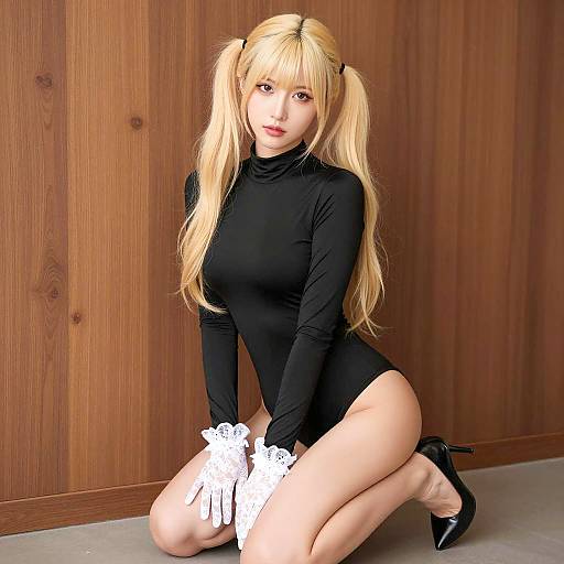 Blonde Woman in Elegance and Style