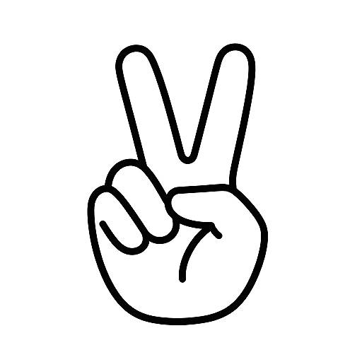 Minimalist Peace Sign Meme Design