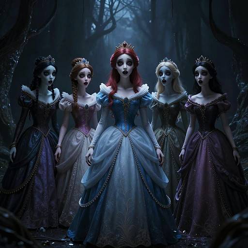 Cursed Surreal Disney Princess Horror