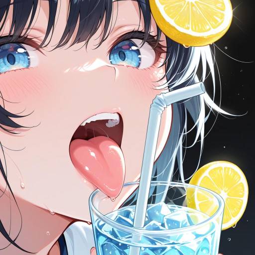 Playful Young Man Enjoying Sparkling Water Playful Young Man Enjoying Sparkling Water