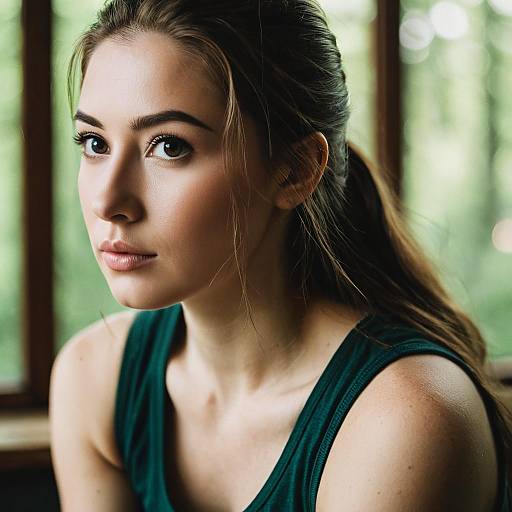Soft-Focus Portrait of Young Woman